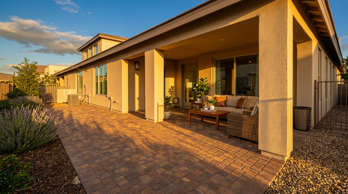 Las Vegas luxury home at golden hour